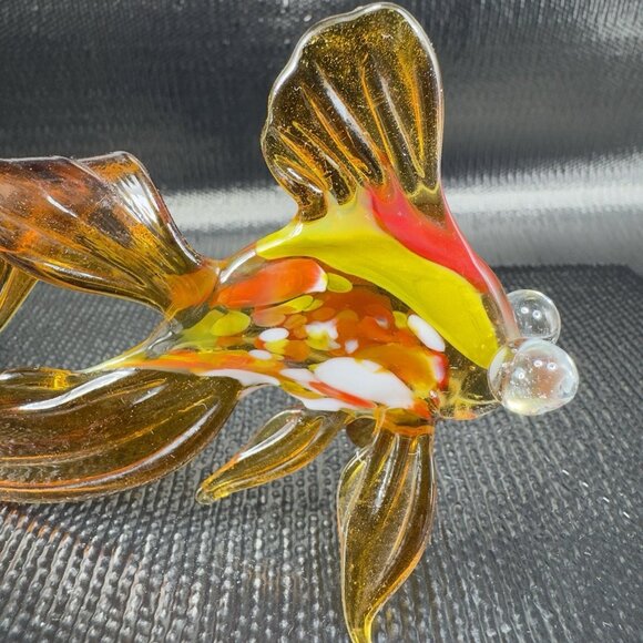 Hand Blown Russian Art Glass Fish Figurine Delicate Figure Hand Made In Russia - Picture 5 of 14